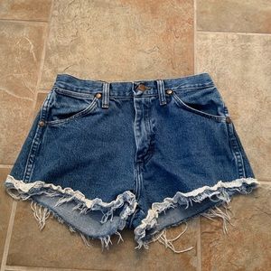 Wrangler Denim High Rise Ruffled Trim 28x32